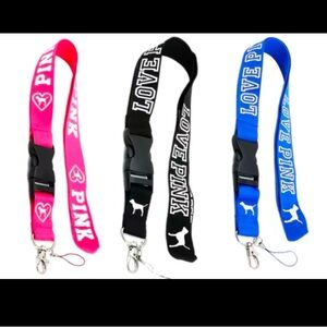 Pink, Black, and Blue Lanyard Bundle
